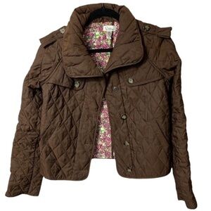 Lilly Pulitzer Quilted Button Down Coat